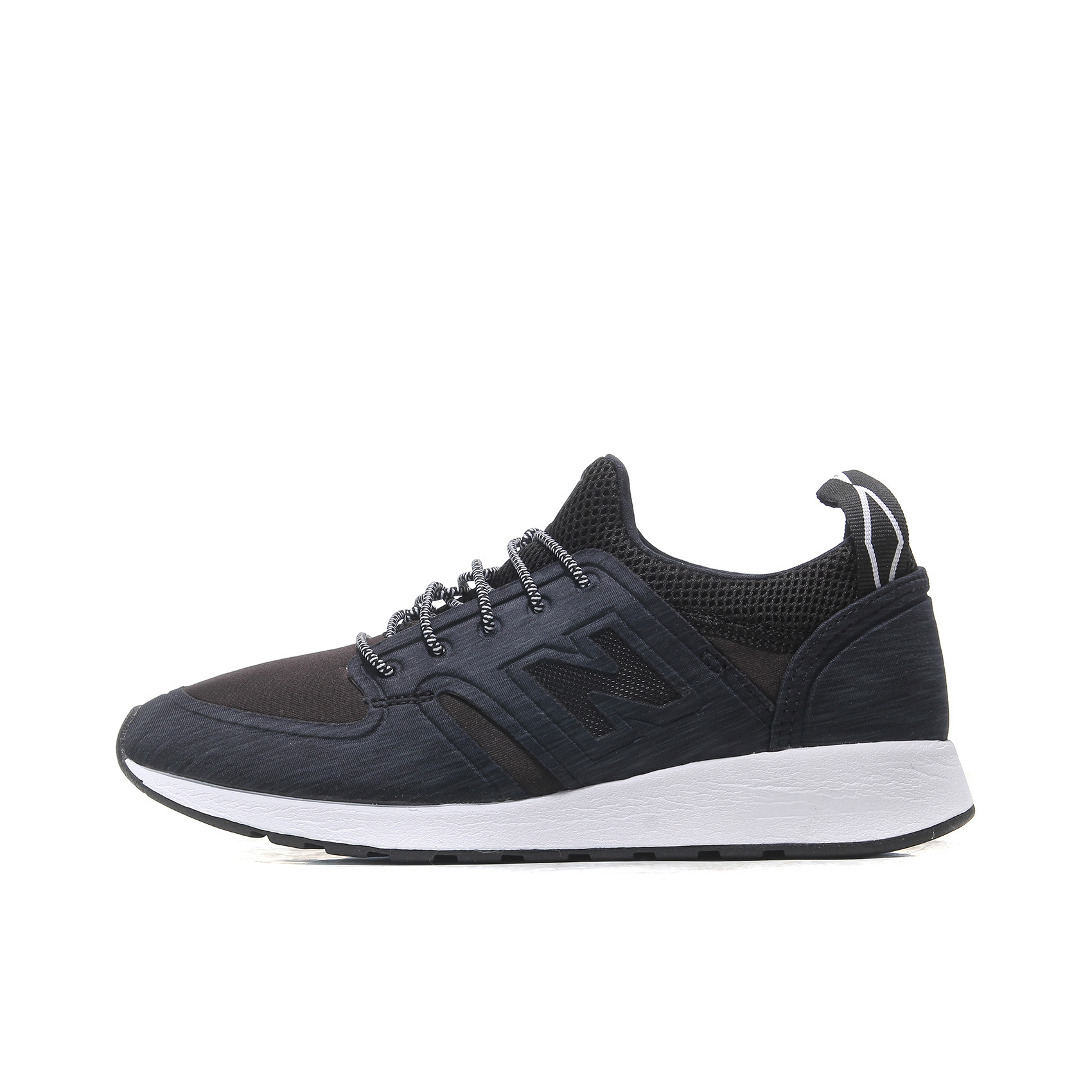 New Balance 420 跑鞋 复古透气网布织物合成革低帮 女款/黑灰