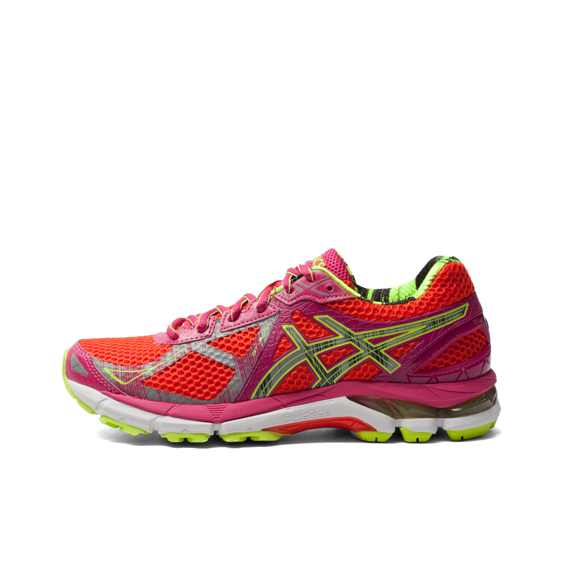 推荐商品：Asics/亚瑟士 GT-2000 3 跑鞋 轻便透气舒适减震耐磨 Cherry Tomato/Lite/Safety Yellow 桔红银