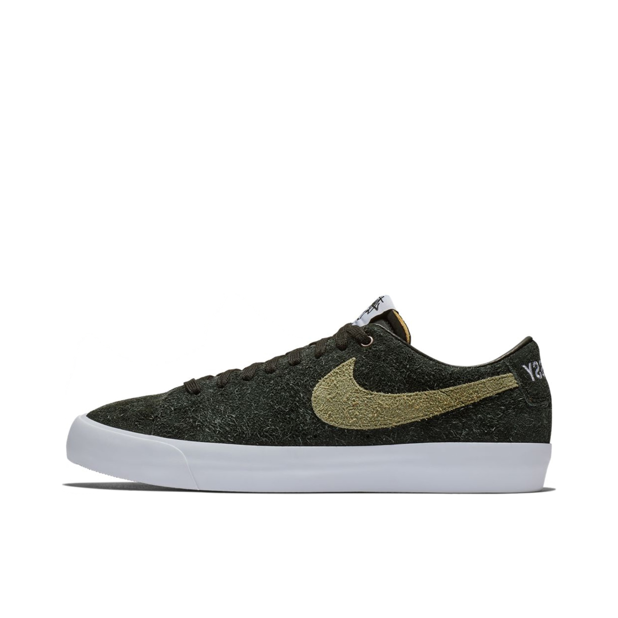 推荐商品：Nike SB Blazer Zoom 滑板鞋 板鞋 拼接时尚复古防滑耐磨透气运动休闲舒适百搭 Black/Green Stussy联名/绿Low