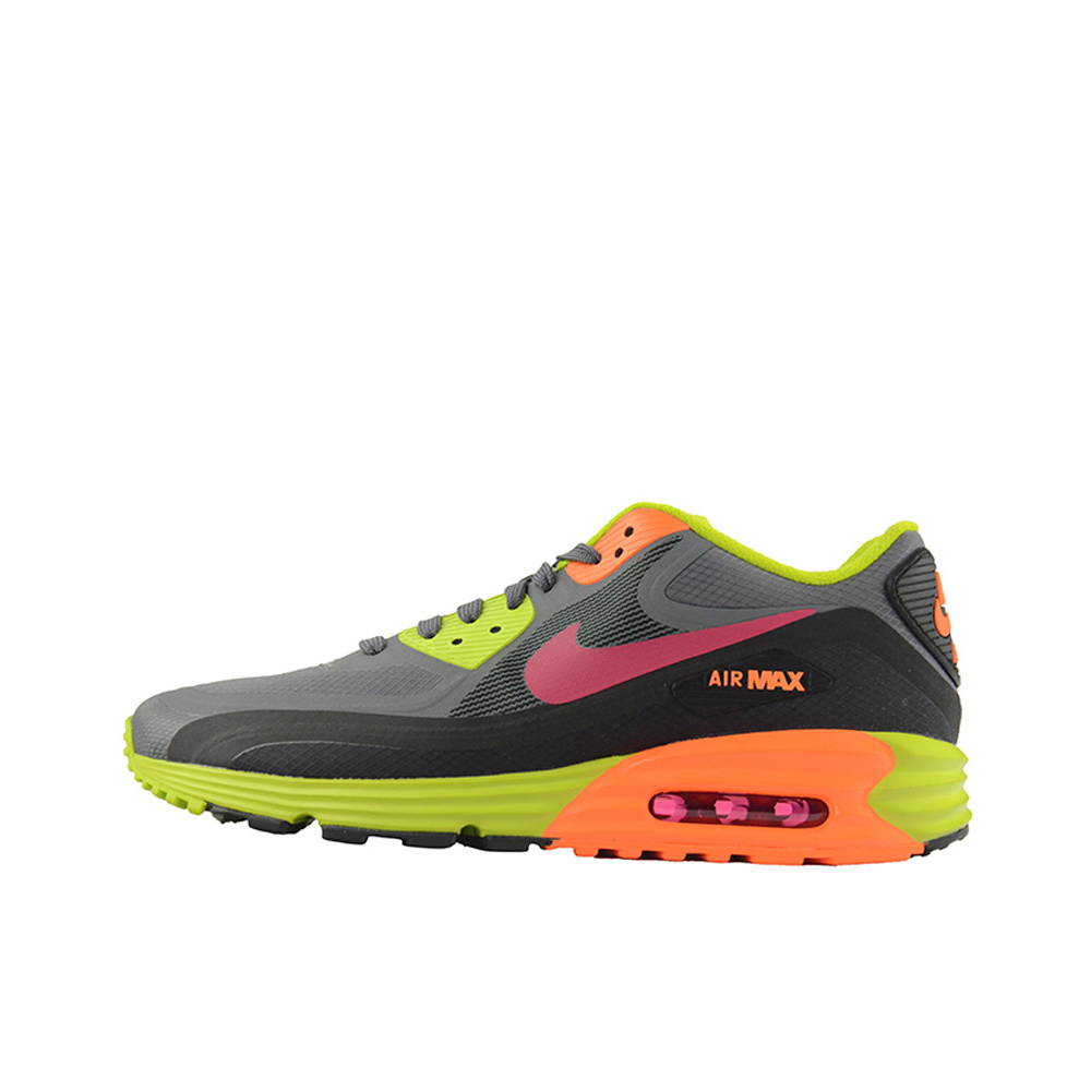 推荐商品：Nike Air Max Lunar 90 跑鞋 复古防滑耐磨轻便 Grey Volt Orange 灰紫黄