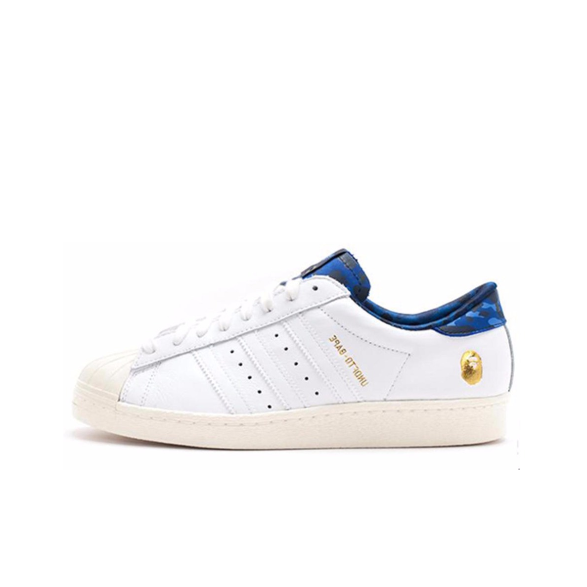 推荐商品：adidas Superstar 80s 板鞋 贝壳头复古防滑耐磨防水减震运动 White Undftd Bape三方联名/不败猿人白色