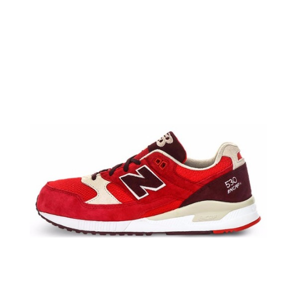 推荐商品：New Balance 530 运动休闲鞋 时尚潮流复古减震防滑耐磨舒适透气织物低帮 黑红色