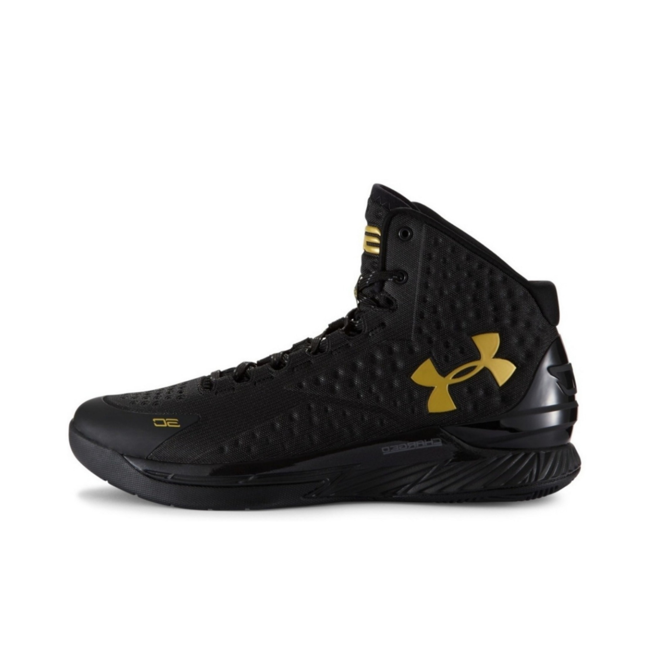 推荐商品：Under Armour/安德玛 Curry 1 缓震 轻便 实战 篮球鞋 Black/Gold 黑黄