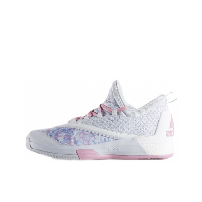 推荐商品：adidas Crazy Light Boost 2.5 篮球鞋 舒适耐磨减震防滑低帮 Easter 灰粉