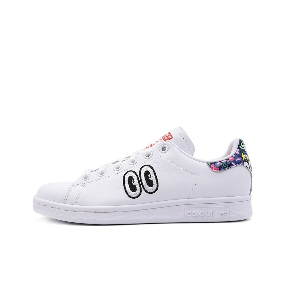推荐商品：adidas Originals Stan Smith 板鞋 减震透气轻便低帮包裹性 Hattie Stewart/Eyes 大眼睛/彩尾