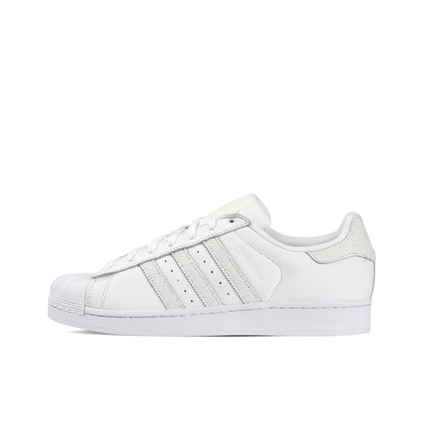 推荐商品：【宋雨琦同款】 adidas Originals Superstar 板鞋 轻便贝壳头薄底舒适百搭耐磨复古 White 白/白爆裂纹尾