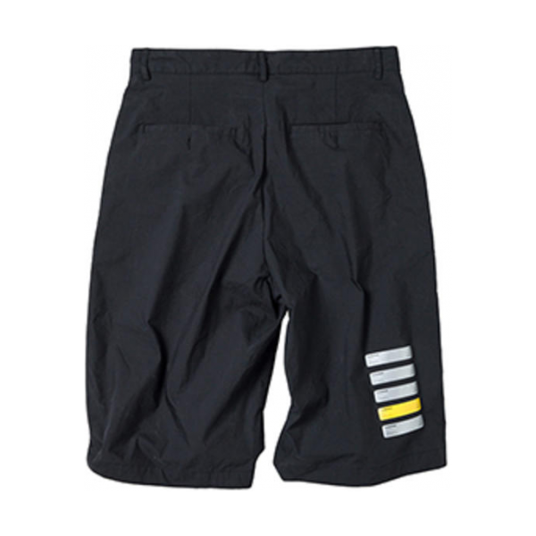 Roaringwild 黑色轻薄标签化短裤 011910604