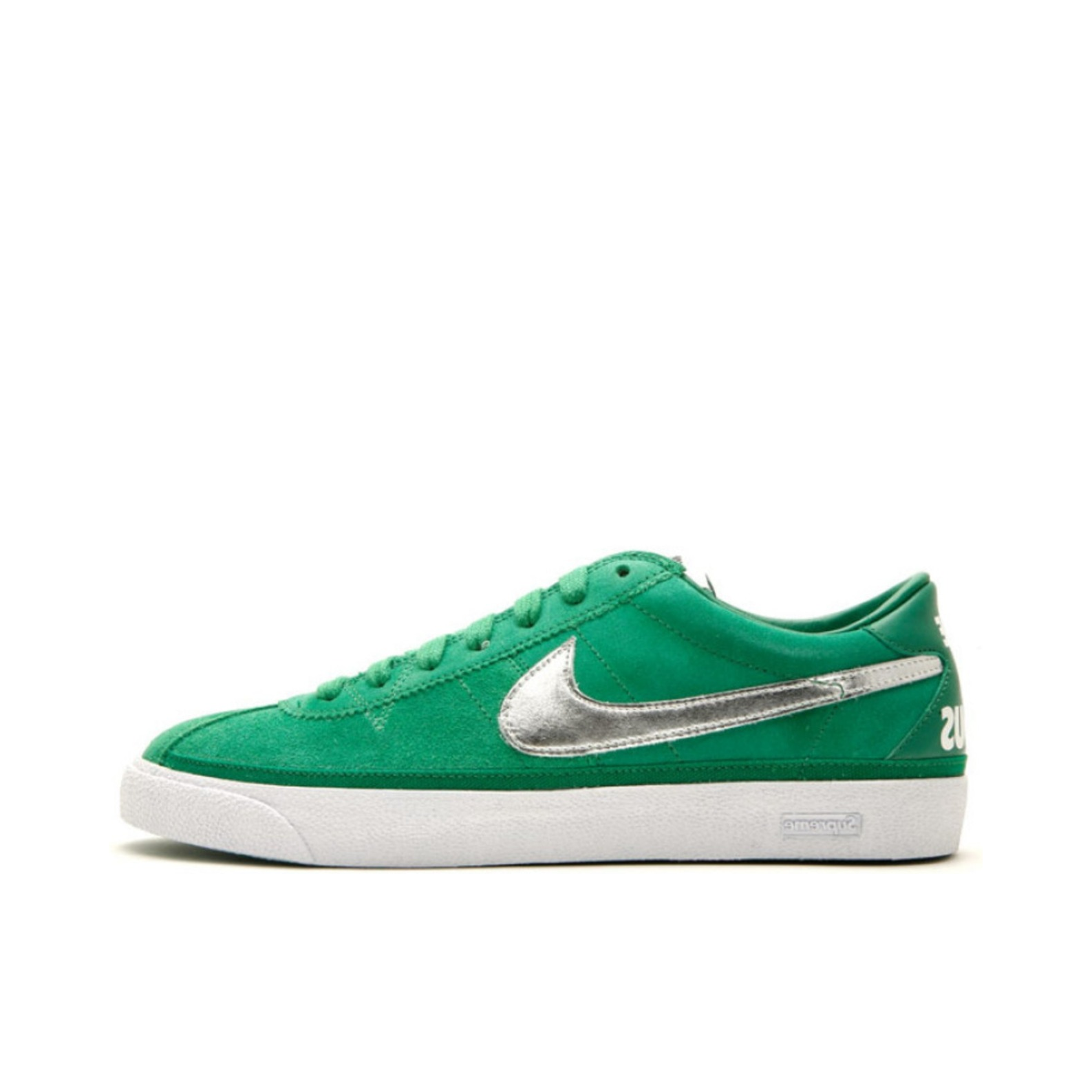 推荐商品：Nike SB Bruin 防滑耐磨 舒适百搭 轻便透气 复古 简约 休闲 板鞋 Pine Green Supreme联名/绿色