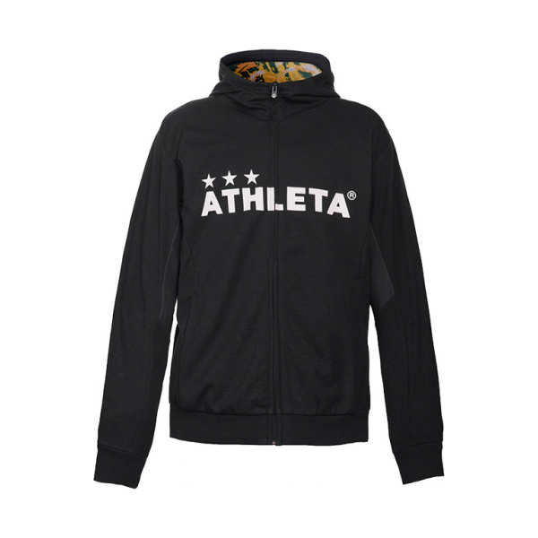 ATHLETA 印花连帽运动防风外套 03316