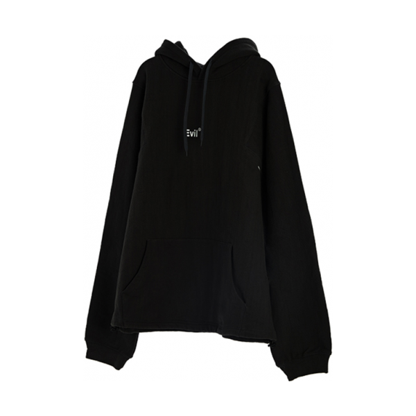 EVILKNIGHT 黑色宽松带帽卫衣 