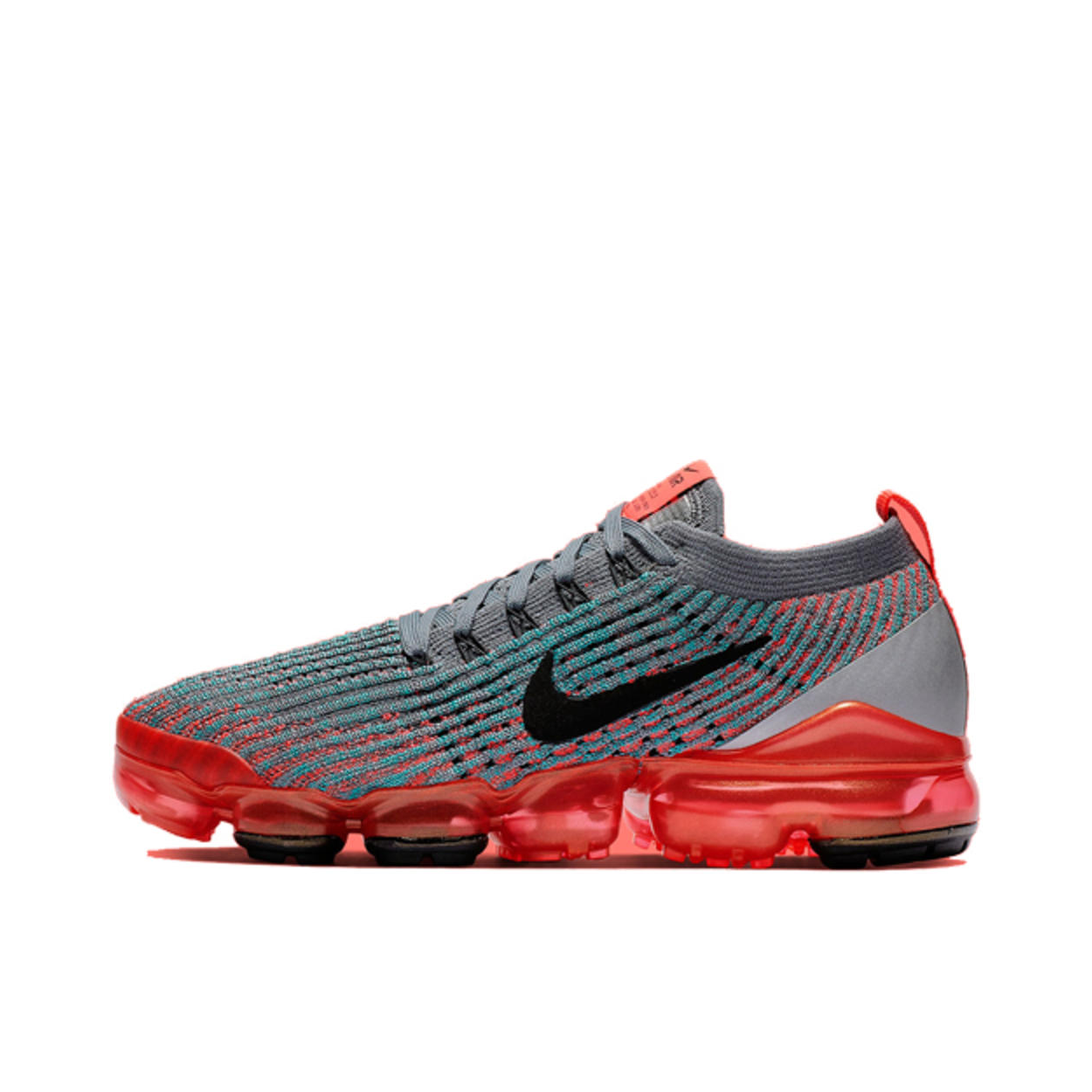 推荐商品：Nike Air VaporMax 3.0 跑鞋 全掌气垫碳板缓震透气防滑耐磨织物支撑编织圆头 Flash Crimson 灰红