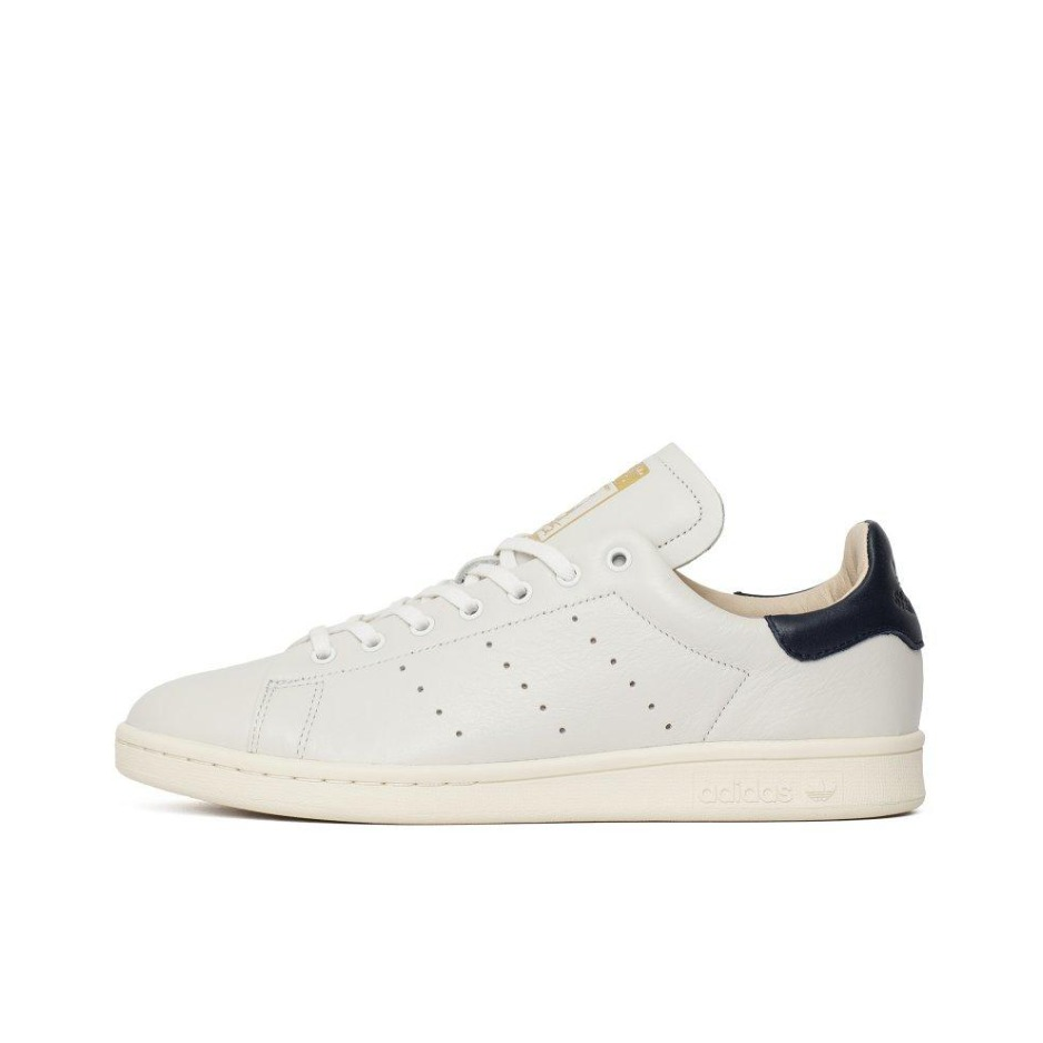 推荐商品：adidas Originals Stan Smith 板鞋 减震透气轻便低帮包裹性 Ftwr White/Collegiate Navy 米白/黑