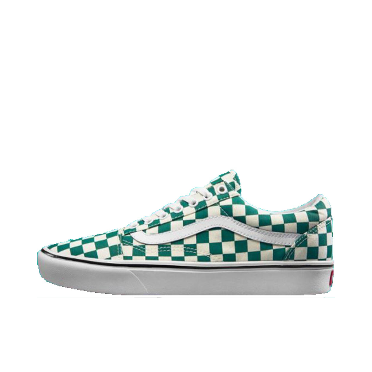 推荐商品：Vans/范斯 Old Skool 滑板鞋 板鞋 轻便防滑复古舒适经典 Checker/Quetzal ComfyCush/绿白棋盘格