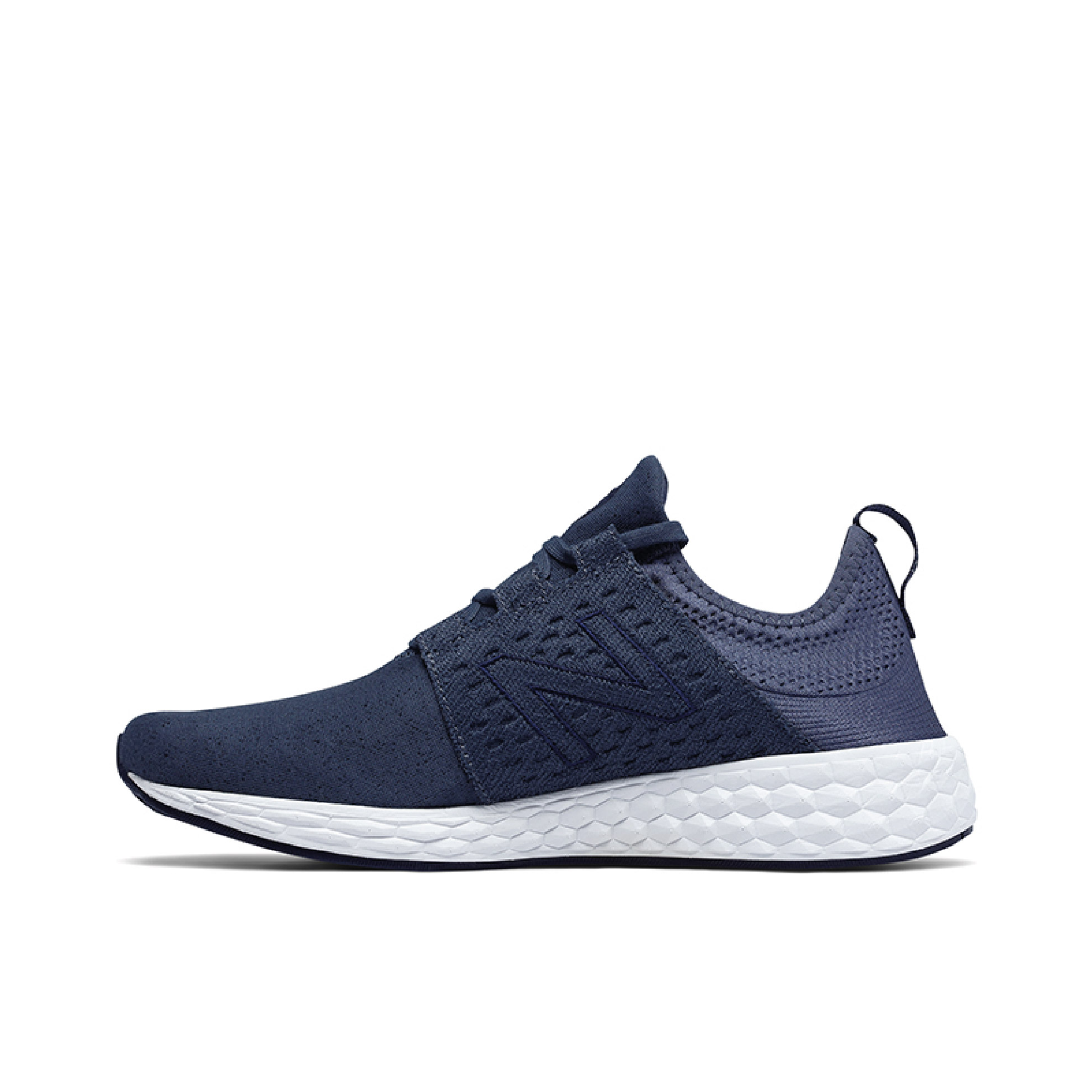 推荐商品：New Balance Fresh Foam Cruz 跑鞋 缓震回弹防滑耐磨轻便透气舒适织物马拉松 藏蓝