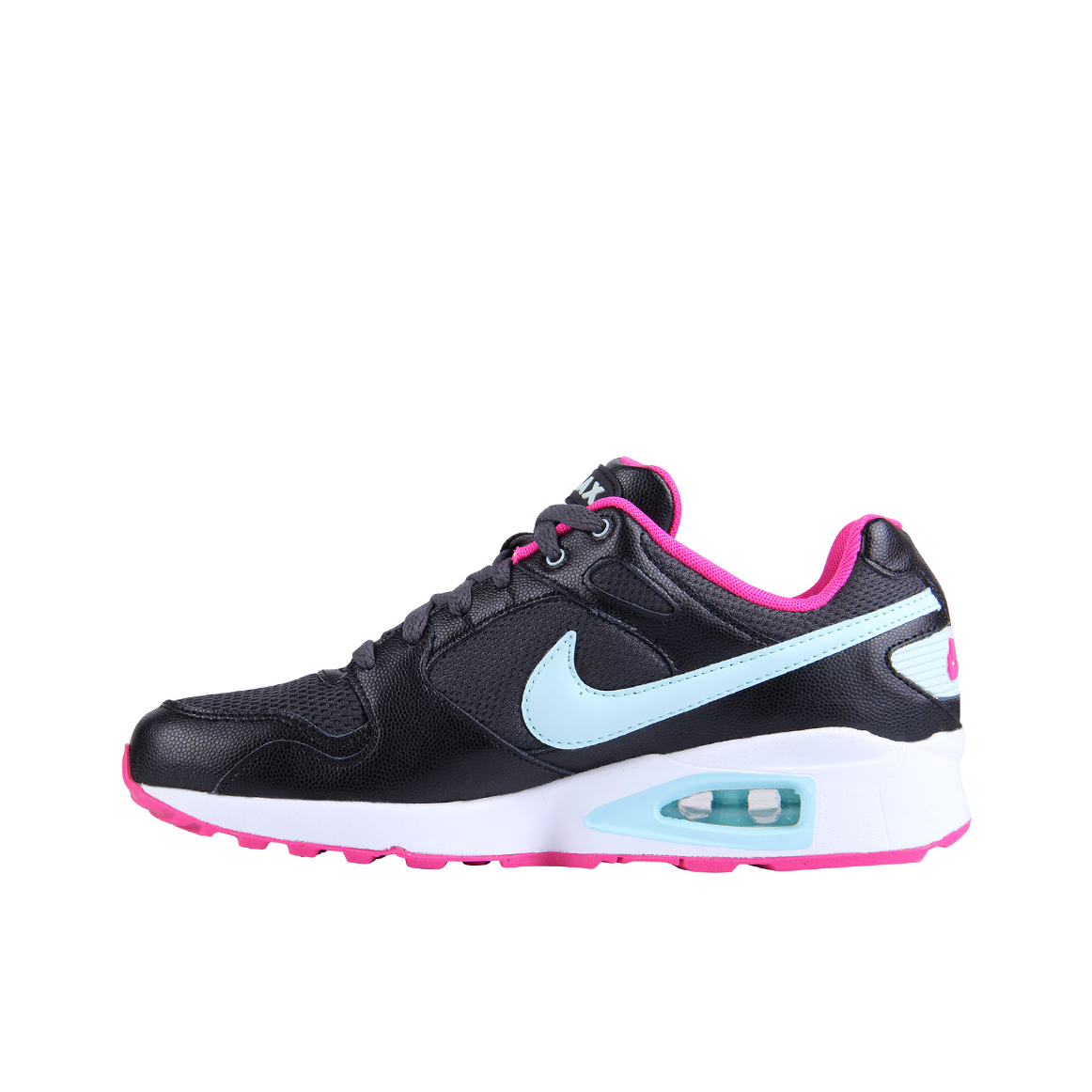 推荐商品：Nike Max Coliseum Racer 跑鞋 气垫休闲透气减震 Black Pink  黑色