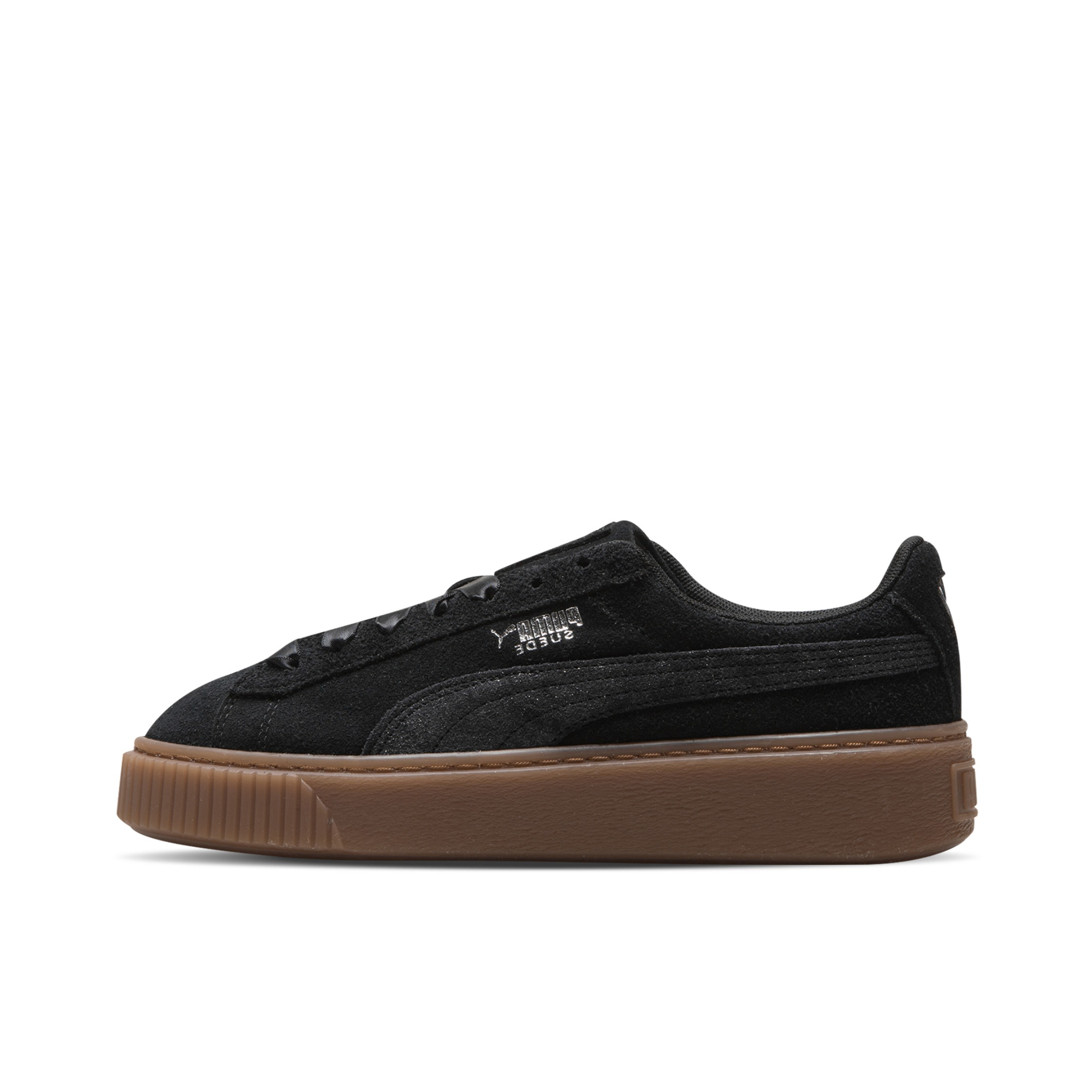 推荐商品：Puma/彪马 Platform Galaxy 板鞋 防滑耐磨轻便透气舒适松糕 Black/Brown 黑胶