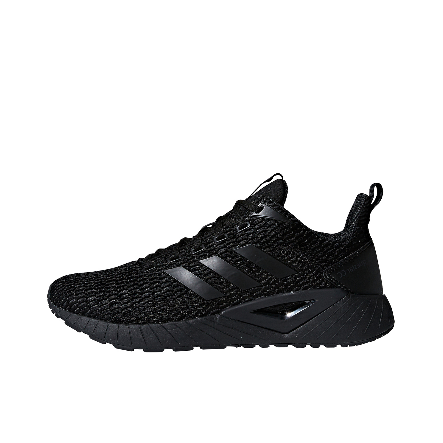 推荐商品：adidas Questar Climacool 跑鞋 防滑减震耐磨网面透气运动织物 Triple Black 纯黑