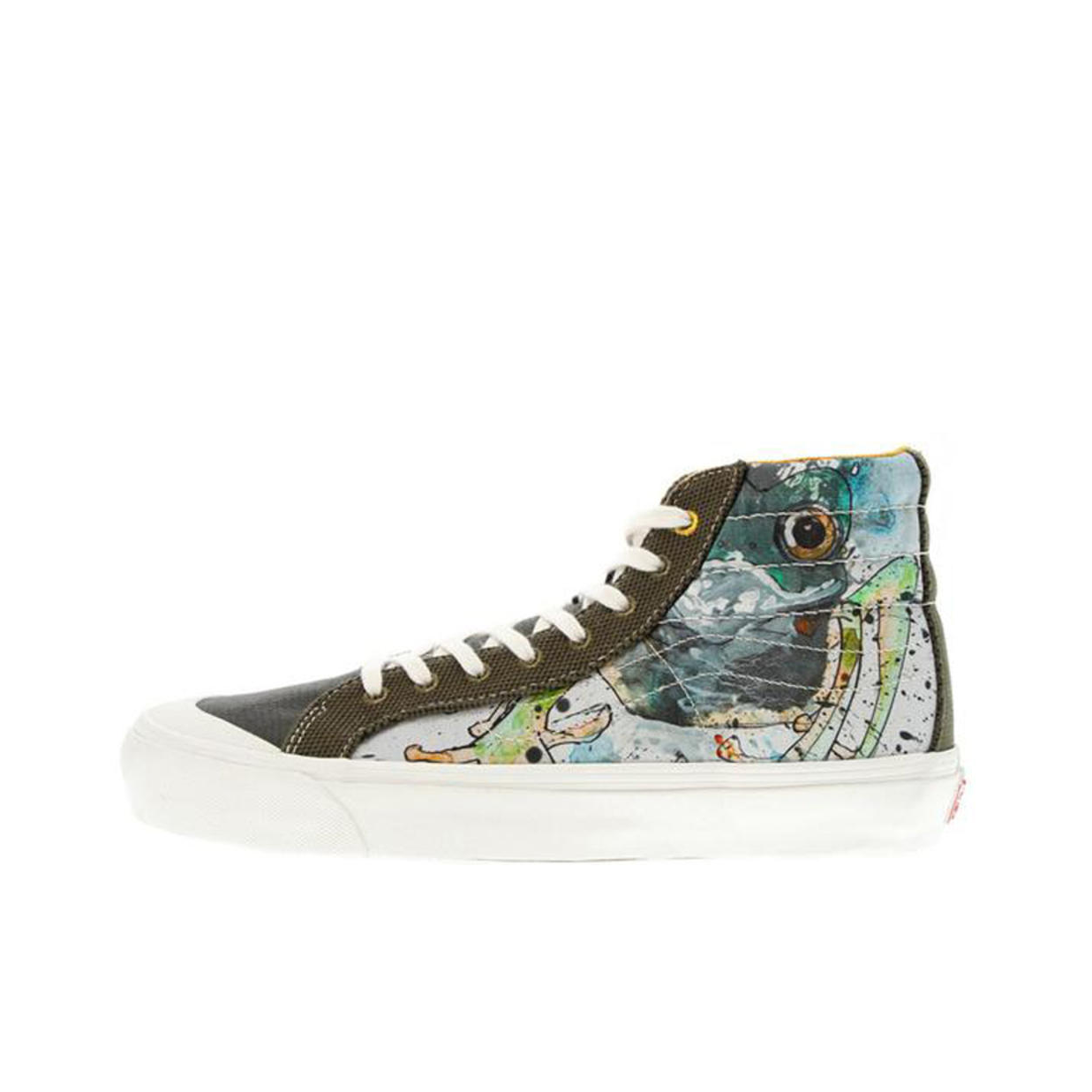 推荐商品：Vans/范斯 SK8-Hi 板鞋 潮流经典拼接复古街头厚底 Ralph Steadman/Frog Ralph Steadman联名/Vault/青蛙