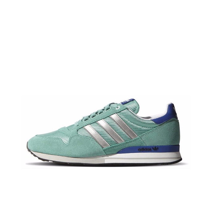 推荐商品：adidas Originals ZX 500 防滑耐磨 舒适轻便 复古减震 低帮 休闲鞋 Mint Green/Silver/Blue 薄荷绿/蓝/灰