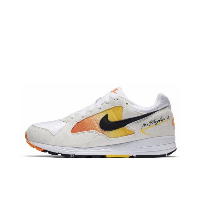 推荐商品：Nike Air Skylon 2 复古百搭 舒适减震 防滑耐磨 透气 休闲鞋 White Yellow Orange 橙黄