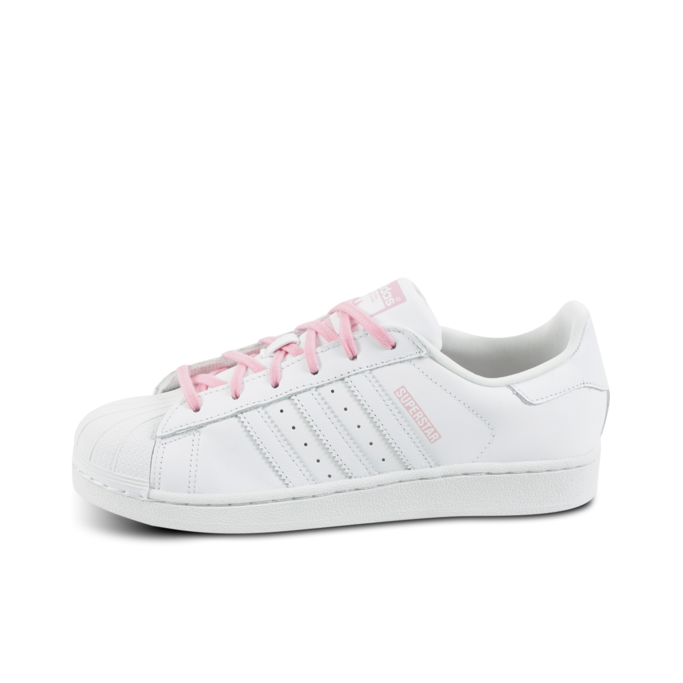 推荐商品：【宋雨琦同款】 adidas Originals Superstar 板鞋 轻便贝壳头薄底舒适百搭耐磨复古 White/Pink 白/粉