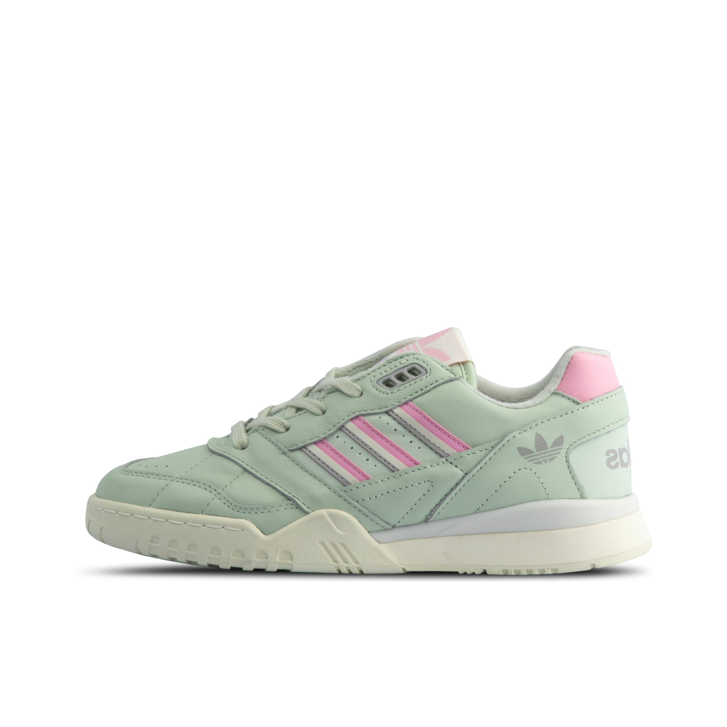 推荐商品：adidas A.R.Trainer 运动休闲鞋 复古经典防滑耐磨透气轻便 Linen Green/True Pink/Off White 汉白玉