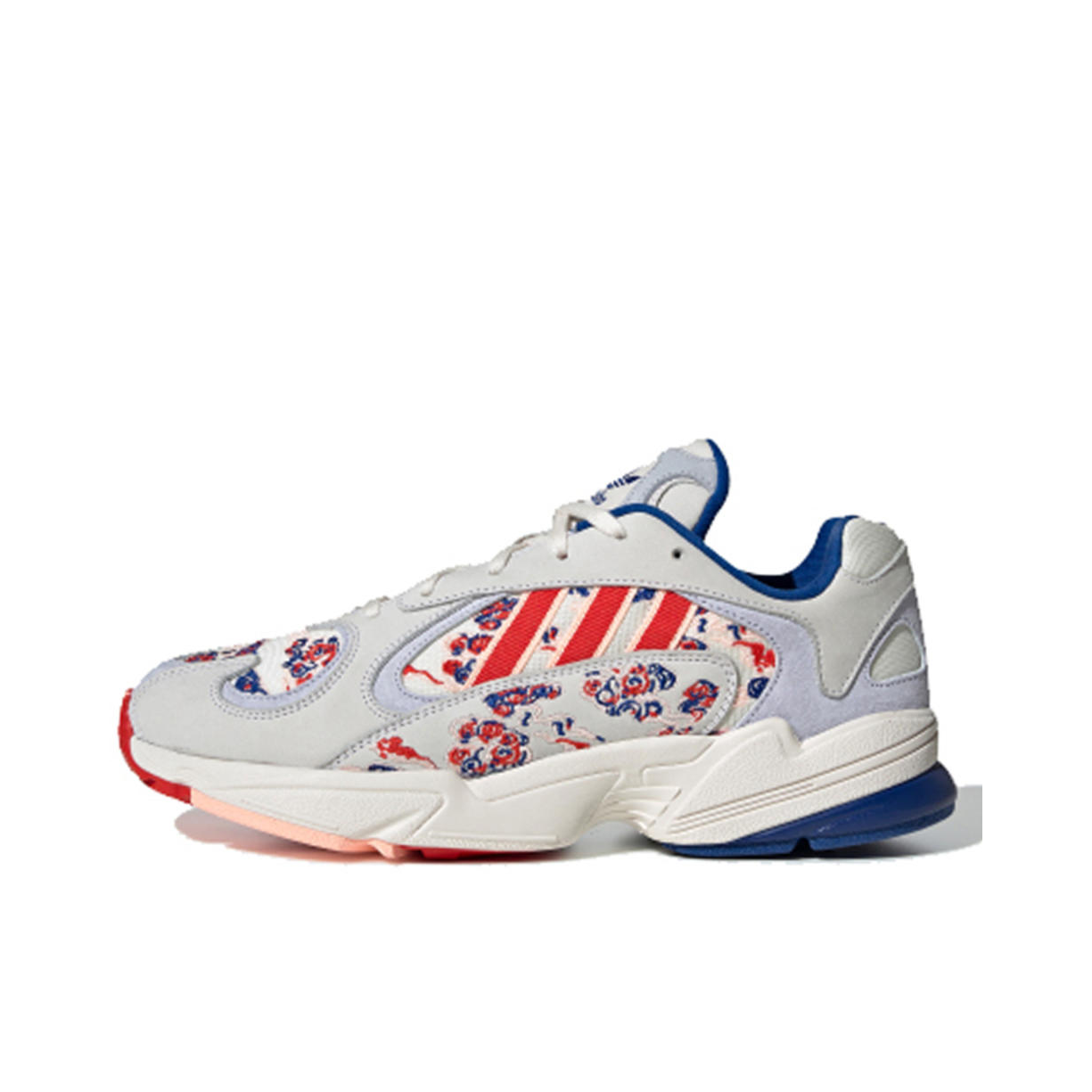 推荐商品：adidas Originals Yung-1 经典复古 潮流 防滑耐磨 舒适透气 增高 轻便 运动休闲鞋 Collegiate Royal/Active Red/Chalk White 白/蓝/红