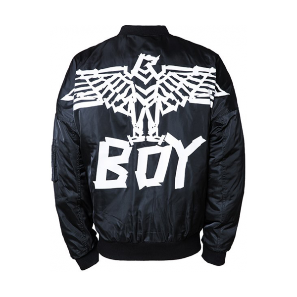 Boy London 拼贴飞鹰落肩棉服 男女同款