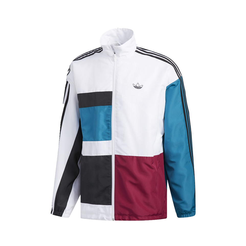 adidas 2024AW 撞色拼接拉鏈運動夾克 男女同款 ED6242