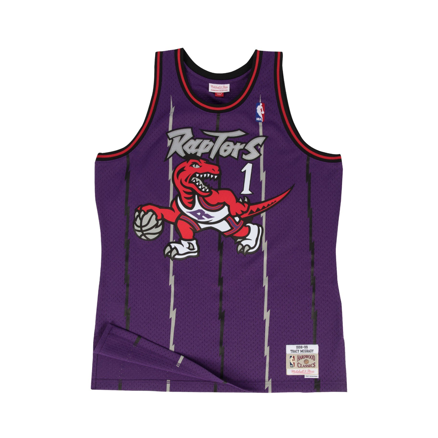 Mitchell Ness NBA麦迪 猛龙队复古刺绣 1号球衣SW