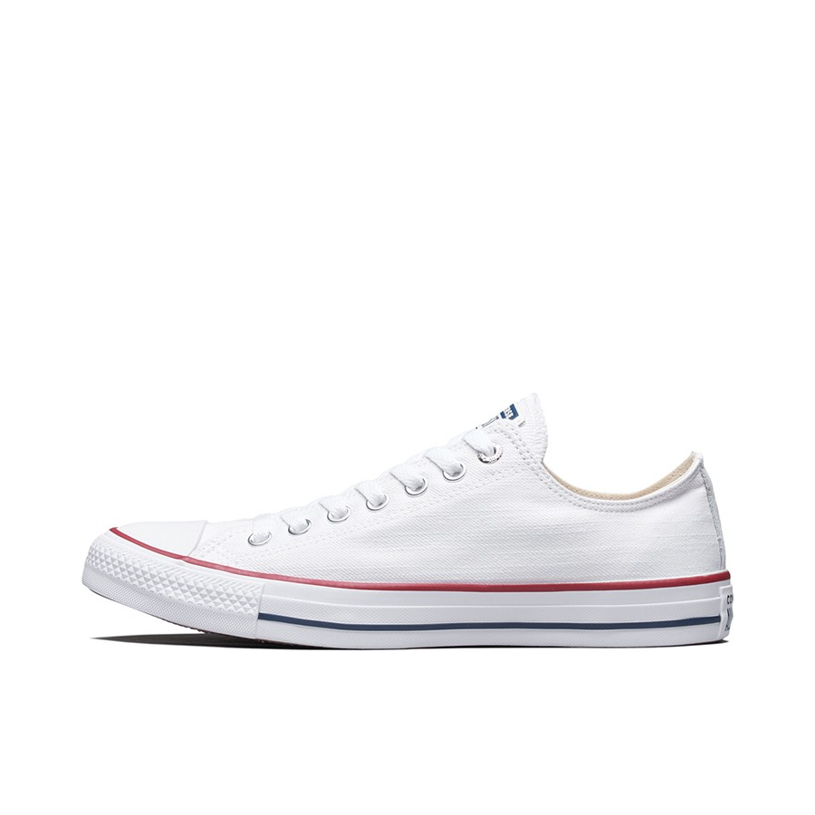 推荐商品：Converse/匡威 Chuck Taylor All Star 帆布鞋 常青款轻便防滑耐磨百搭复古圆头减震贴合高帮 白红蓝Low