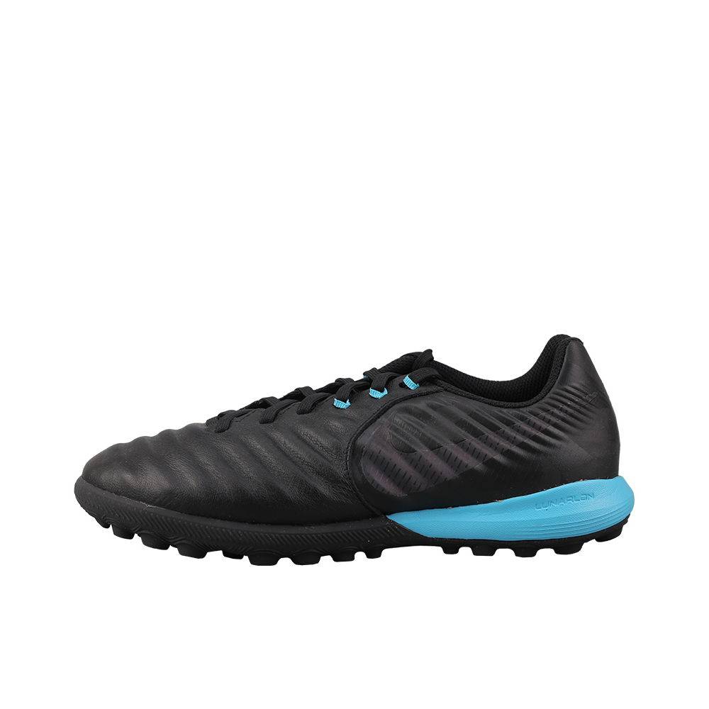 推荐商品：Nike TiempoX Finale TF 碎钉 人造草地 足球鞋 Black/Blue 黑蓝