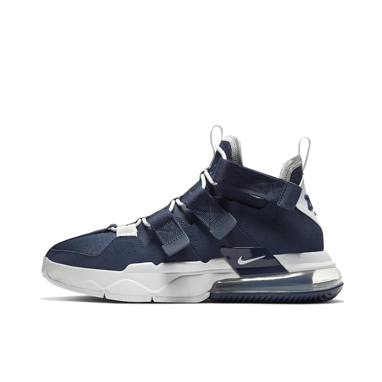 推荐商品：Nike Air Edge 270 运动休闲鞋 气垫舒适耐磨缓震轻便魔术贴拼接复古织物合成革 Midnight Navy 藏蓝白