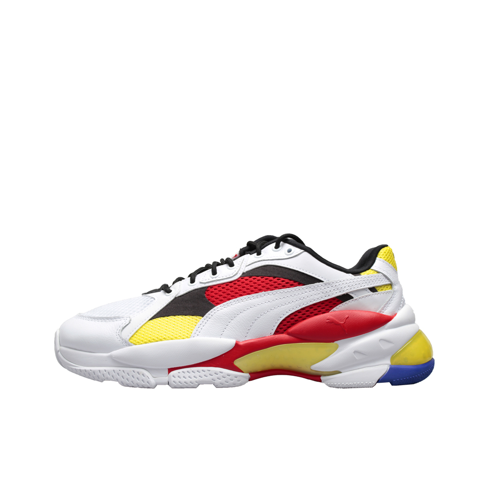 推荐商品：Puma/彪马 LQD Cell Epsilon 运动休闲鞋 潮流复古网面透气 白红黄