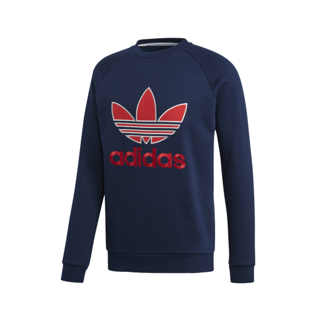 adidas 加绒套头圆领加厚卫衣 EC3666