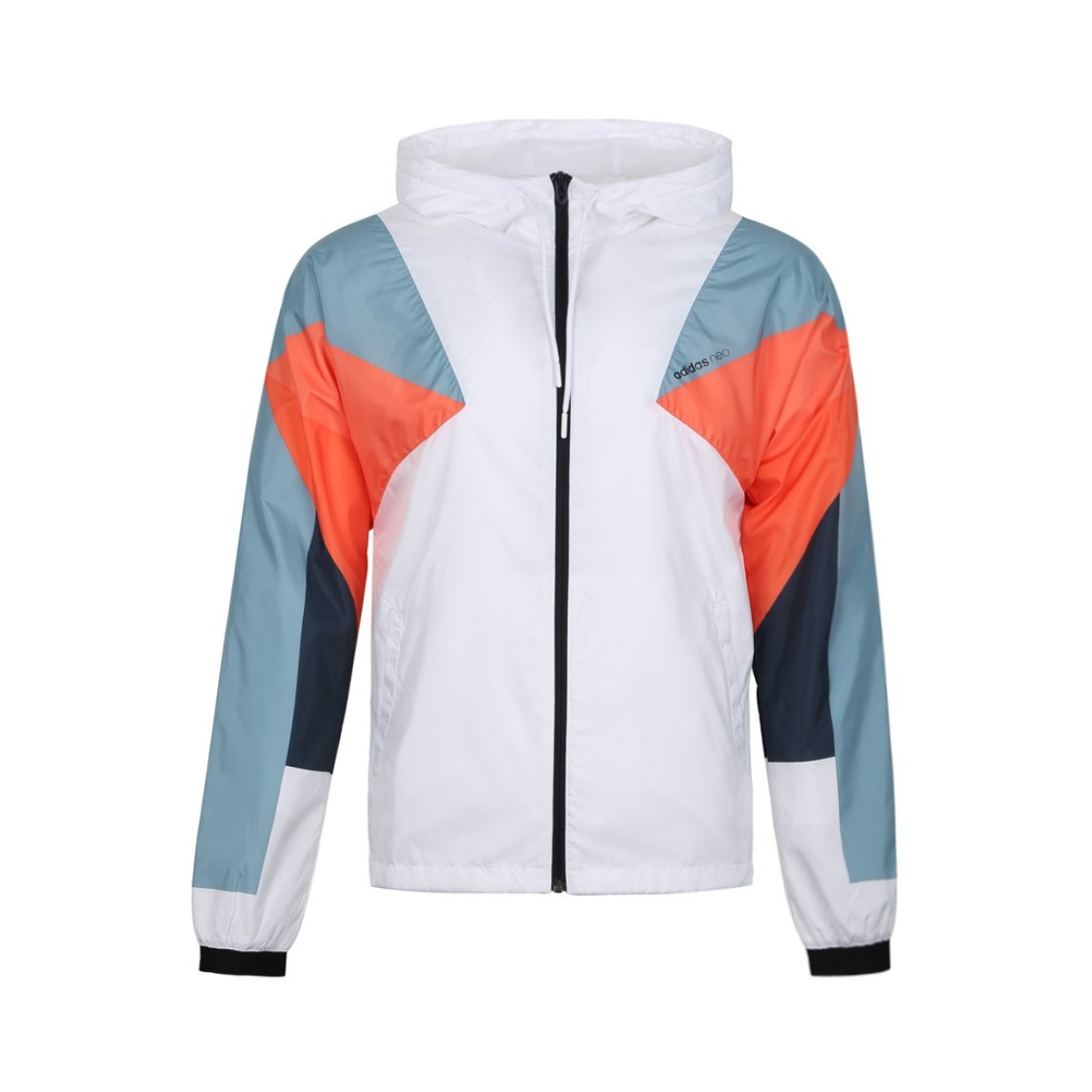 adidas 休闲运动防风外套连帽夹克 男女同款 DW8109