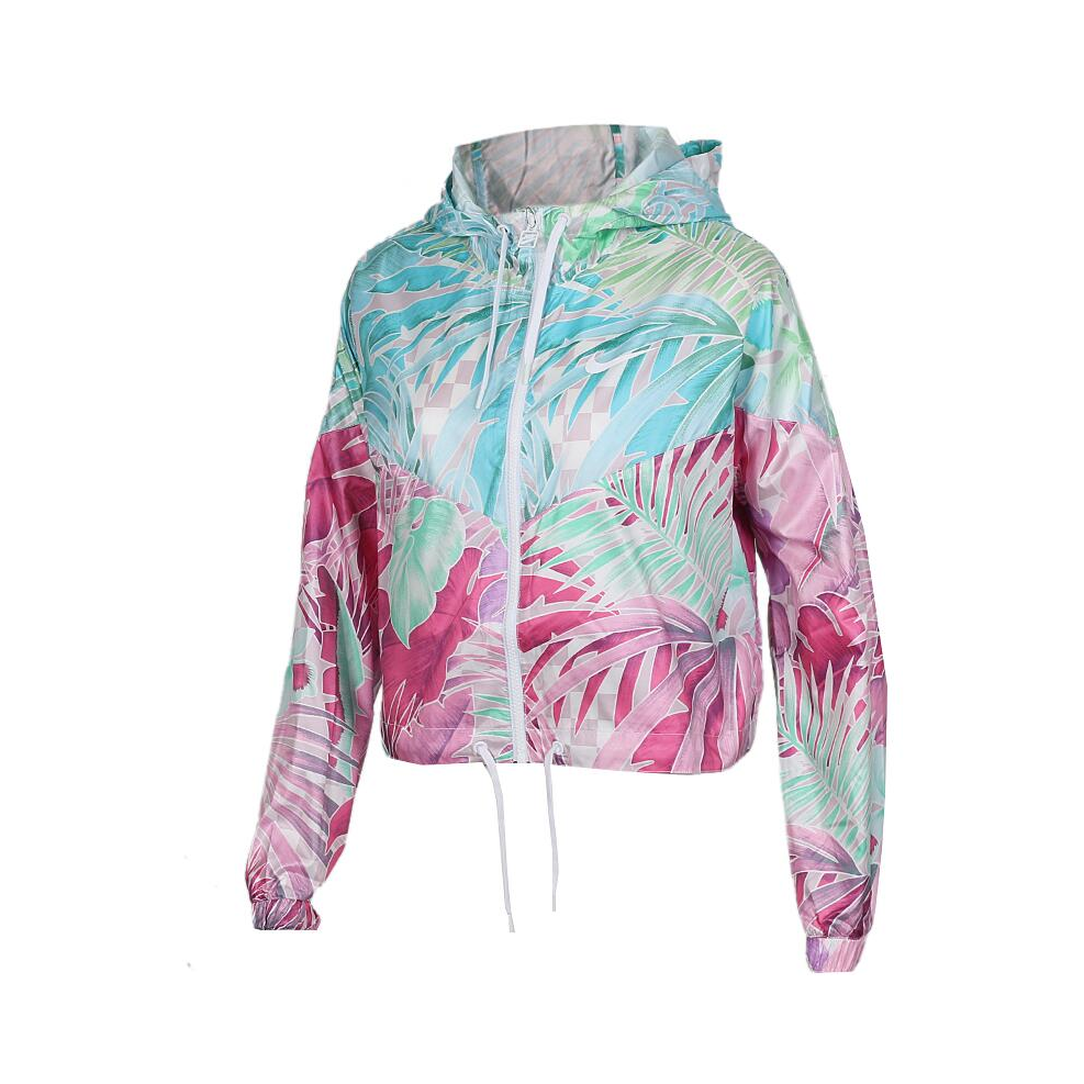 Nike Sportswear 花卉防风轻薄连帽夹克 男女同款 AT0563