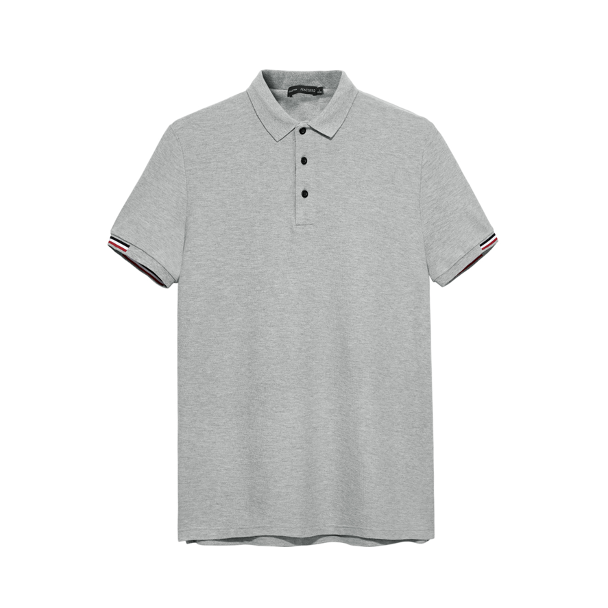 PEACEBIRD/太平鸟 撞色袖口时尚POLO衫 男女同款 BWDB92960