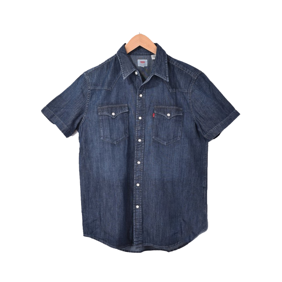 Levi's 休闲牛仔短袖衬衫 21978-0047