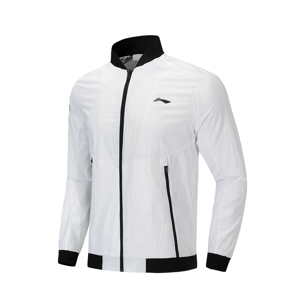 Li Ning 训练系列开衫长袖修身梭织运动夹克 AJDQ001