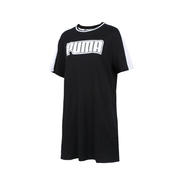 Puma 运动长款短袖T恤 男女同款 579534