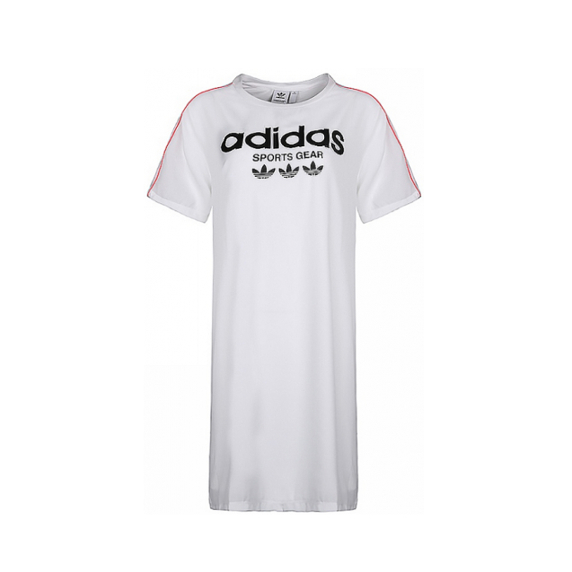 adidas Originals/三叶草 休闲运动长款短袖T恤 CZ8333