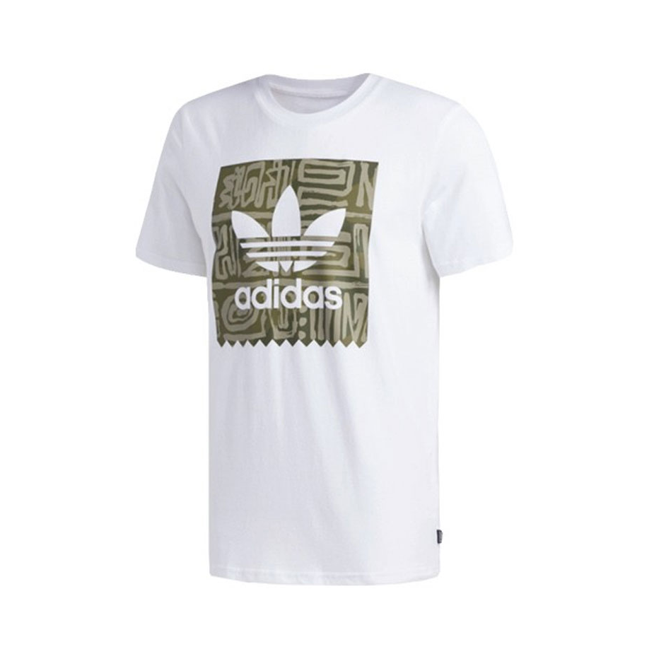 【黄子弘凡同款】adidas Originals LOGO印花圆领正肩短袖T恤 CW2339
