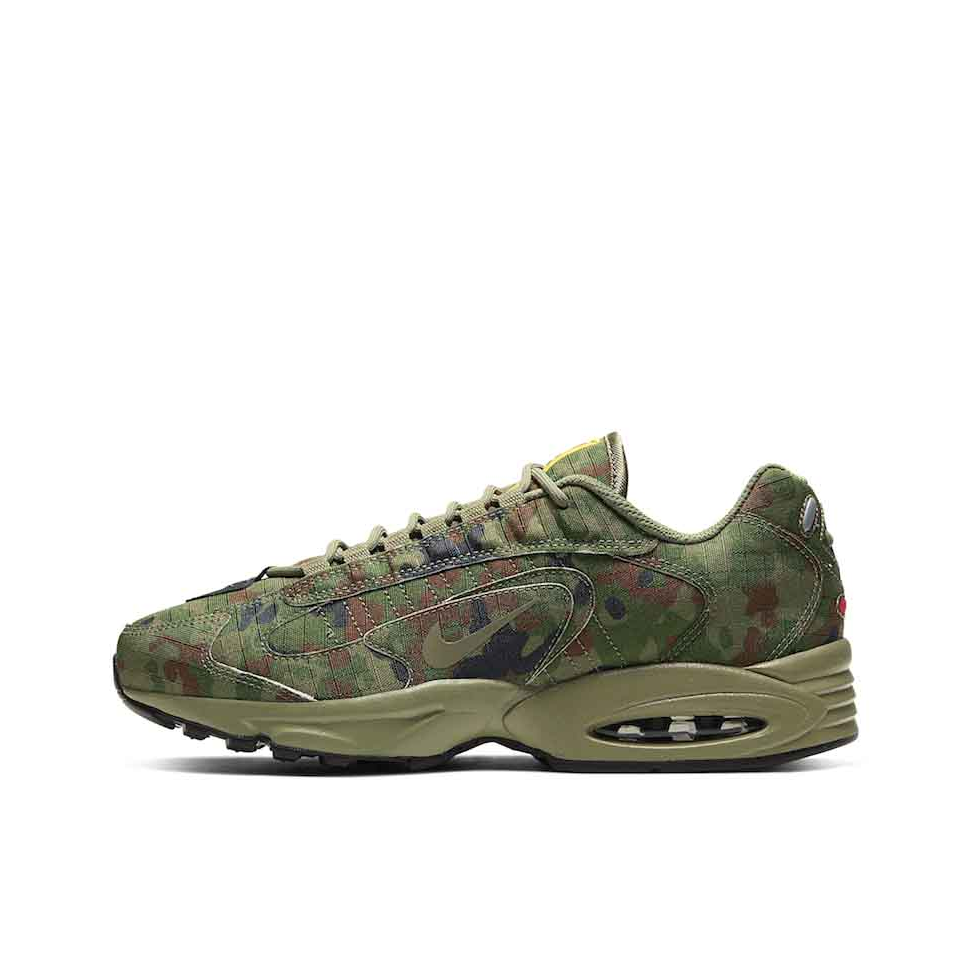 推荐商品：Nike Air Max Triax 96 跑鞋 气垫缓震舒适耐磨轻便透气织物支撑复古百搭 Safari Camo 迷彩绿