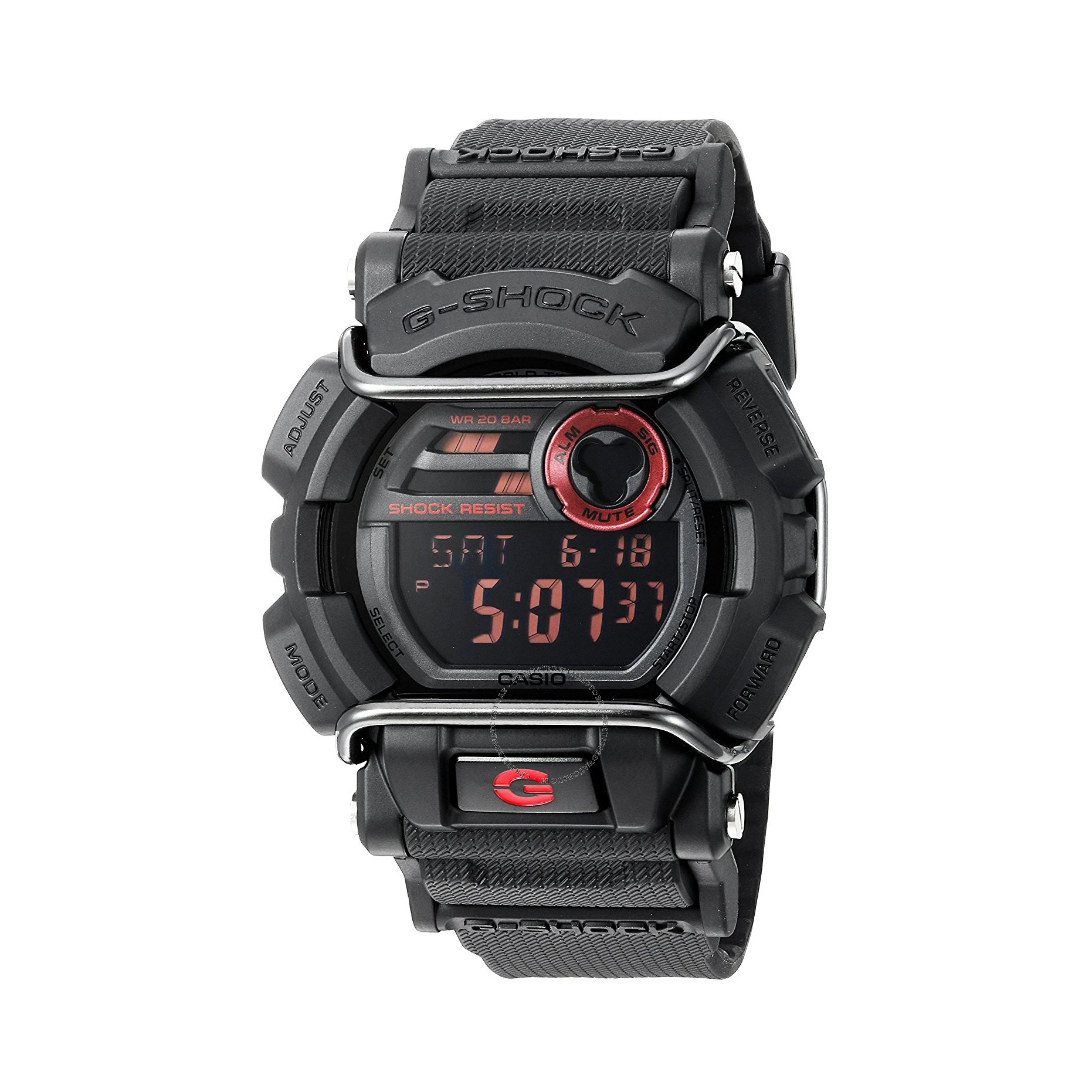 Casio/卡西欧 GD-400 防水潮流电子运动尼龙表带金属手表男 