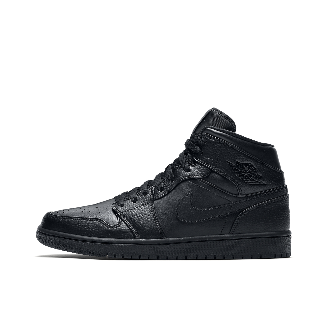 推荐商品：Air Jordan 1 板鞋 运动休闲鞋 复古潮流支撑合成革 Triple Black 中帮/黑