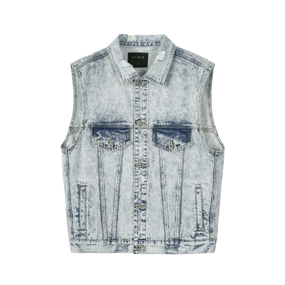 森马 宽松坎肩牛仔夹克 19220031130