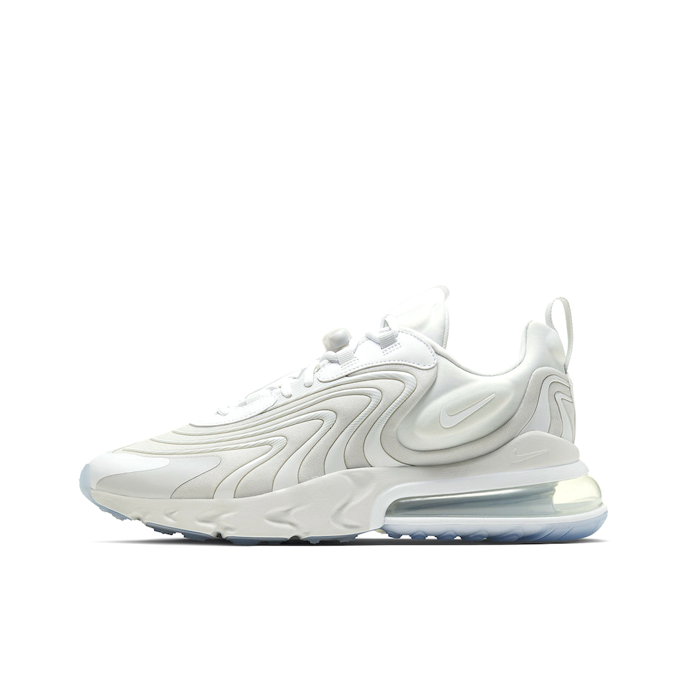 推荐商品：Nike Air Max 270 React ENG 跑鞋 气垫缓震防滑耐磨舒适轻便复古织物 Photon Dust 象牙白
