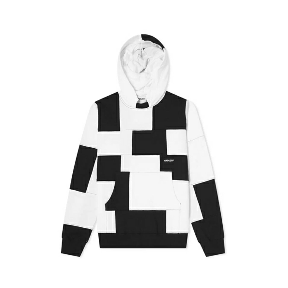 AMBUSH PANEL HOODIE 拼色连帽卫衣 男女同款