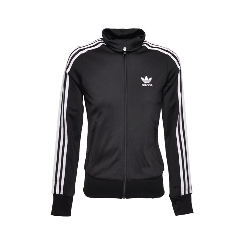 adidas Originals 针织条纹拉链立领夹克 BK5926